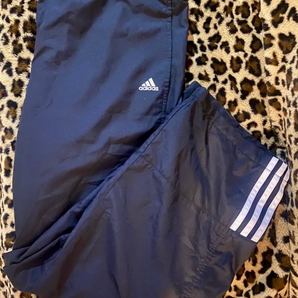 Adidas Woman's RN 88387 CA 40312 SIZE XL Workout pants Black 3 Stripe